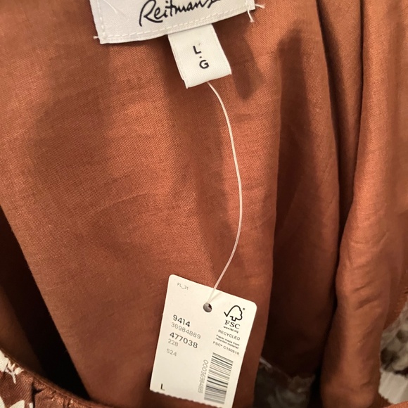 Boho Brown and White Dress - Picture 2 of 5